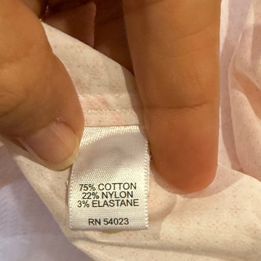 Banana Republic Light Cream Casual Button-Down Shirt size 15/15.5 - Picture 5 of 7